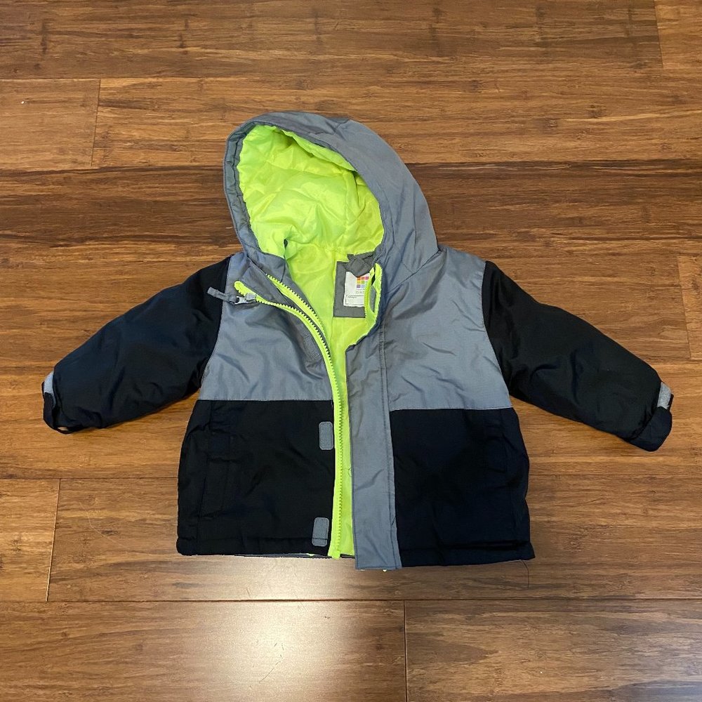 Healthtex Baby Infant Boy 3 in 1 Ski Snowboard Jacket with Removable La Size 12M